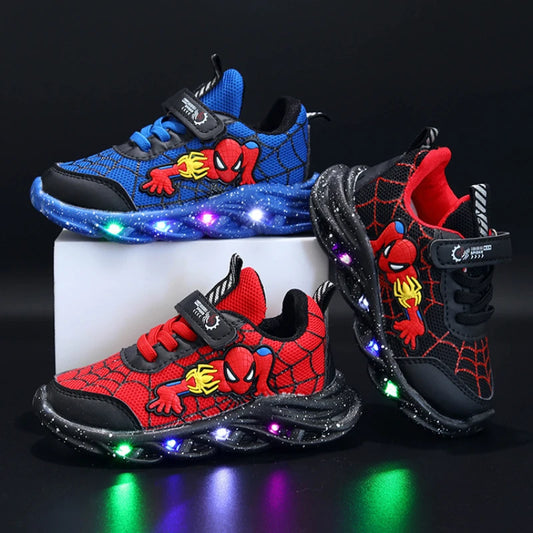 Boys Breathable Shoes with LED light 0-6Y
