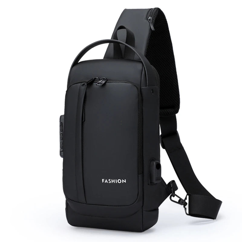 UrbanShield™ Sling Pack – USB Charging Shoulder Bag with Secure Access & Travel-Ready Design