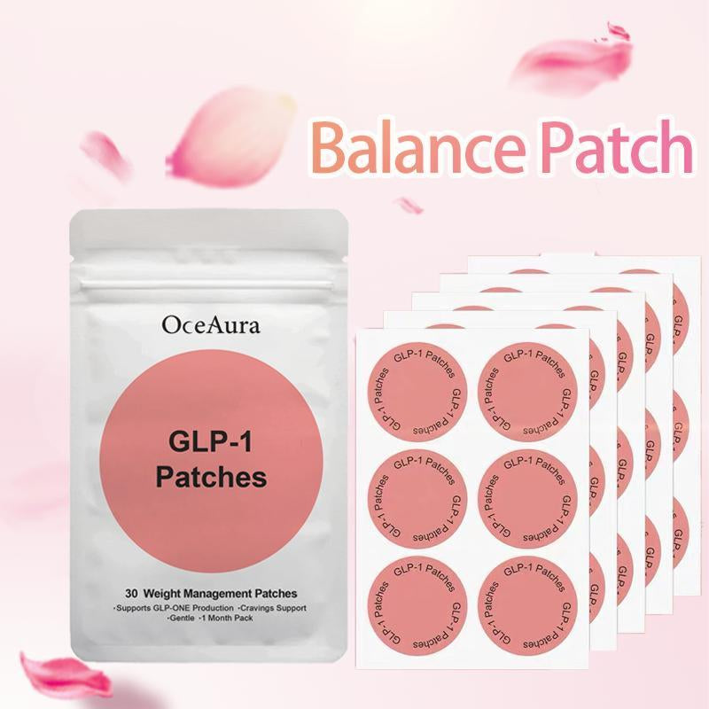 GLP-1 Patches 30 Metabolic Balance Patches with Berberine Steady Release Vegan 1 Month Pack Heating Pad Stickers Heat Compress