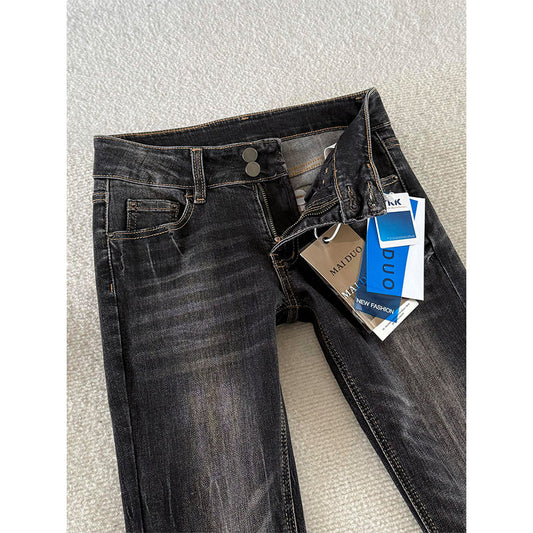 Women's High-Waisted Flared Denim Jeans