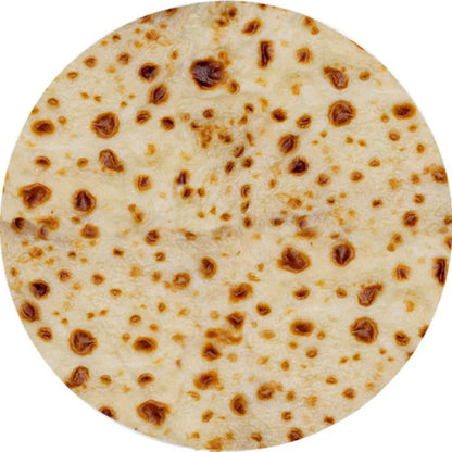 TortillaWrap™ Flannel Fun Blanket – Cozy, Round & Full of Personality