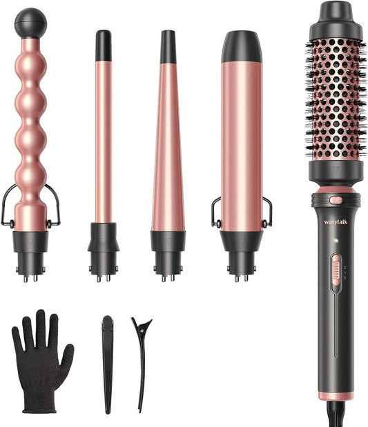  LuxeTwist™ 5-in-1 Hair Styling Set  Fast Heat, Flawless Finish