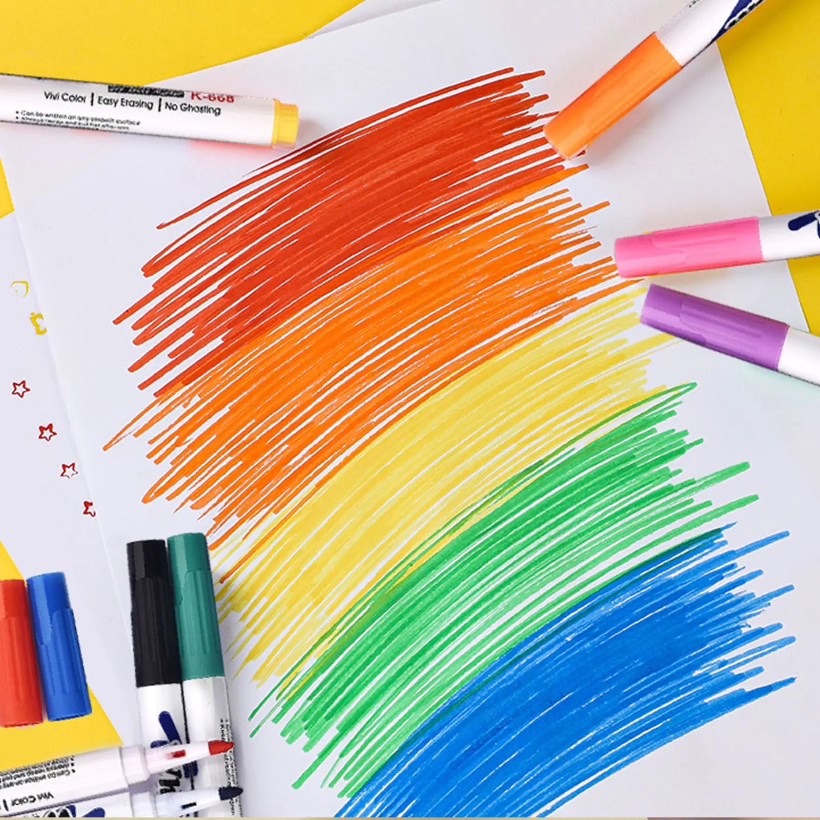 8/12 Colors Magical Water Painting Pen Set Water Floating Doodle Kids Drawing Early Art Education Pens Magic Whiteboard Markers