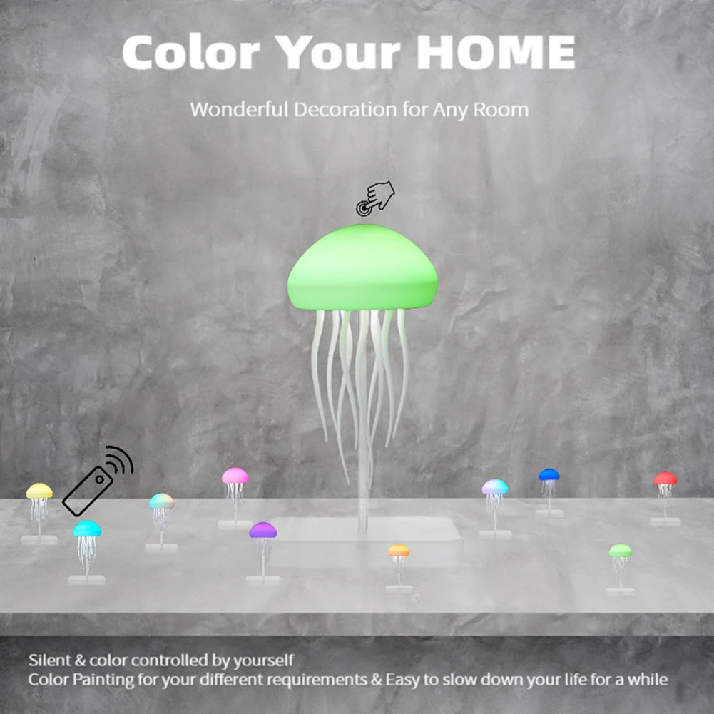 GlowJelly™  Bedside Lamp – Cute Voice-Control LED Night Light 