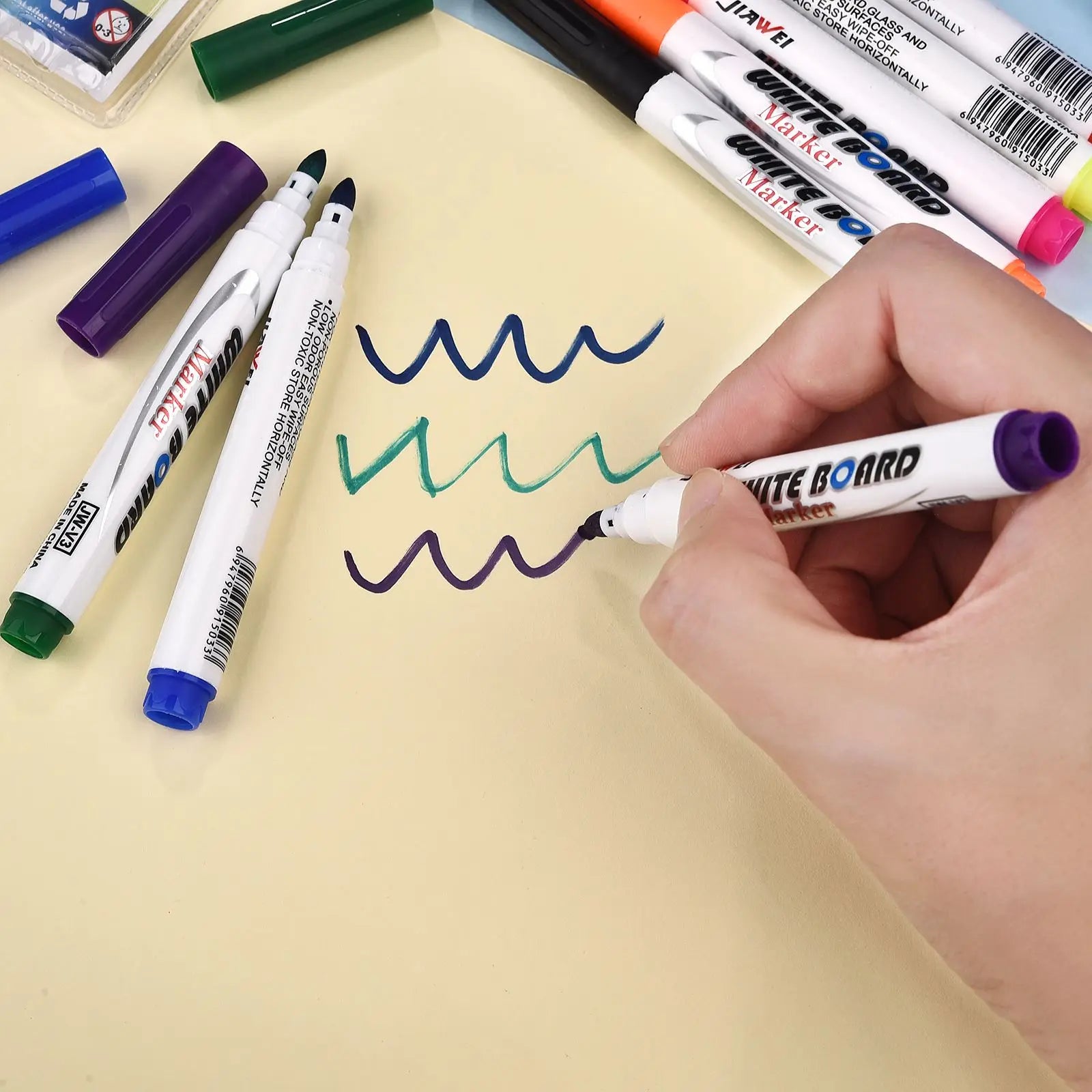 8/12 Colors Magical Water Painting Pen Set Water Floating Doodle Kids Drawing Early Art Education Pens Magic Whiteboard Markers