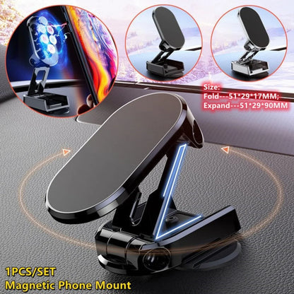 1PC Magnetic Phone Mount 360° Rotation Car Smartphone Holder Stand