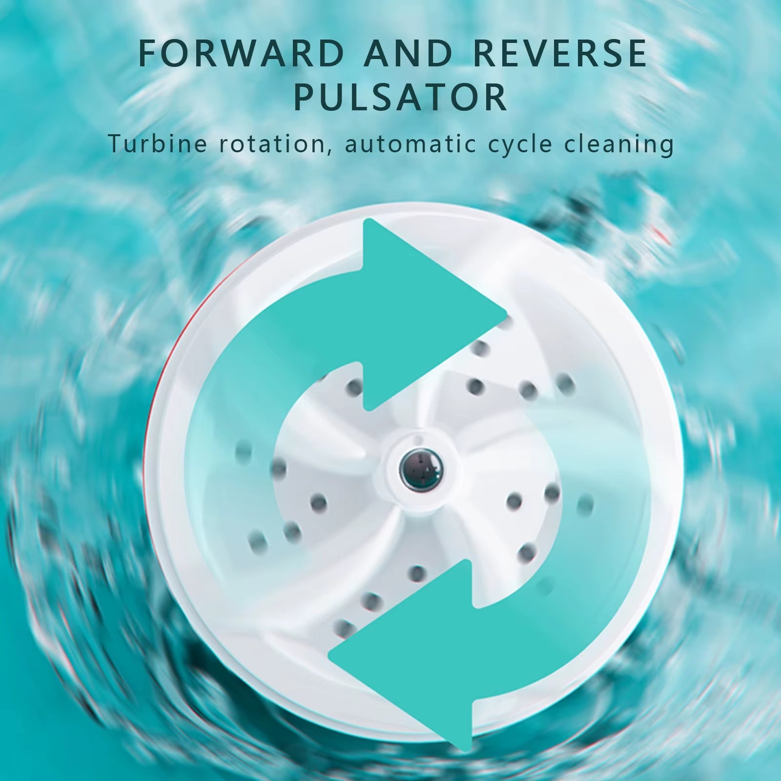 Mini Ultrasonic Turbo Washing Machine Portable USB Powered Removes Dirt Washer Clothing Cleaning Washing Machine for Travel Home