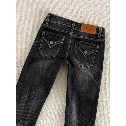 Women's High-Waisted Flared Denim Jeans