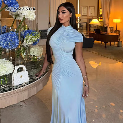 Women’s Elegant Ruched Maxi Dress 