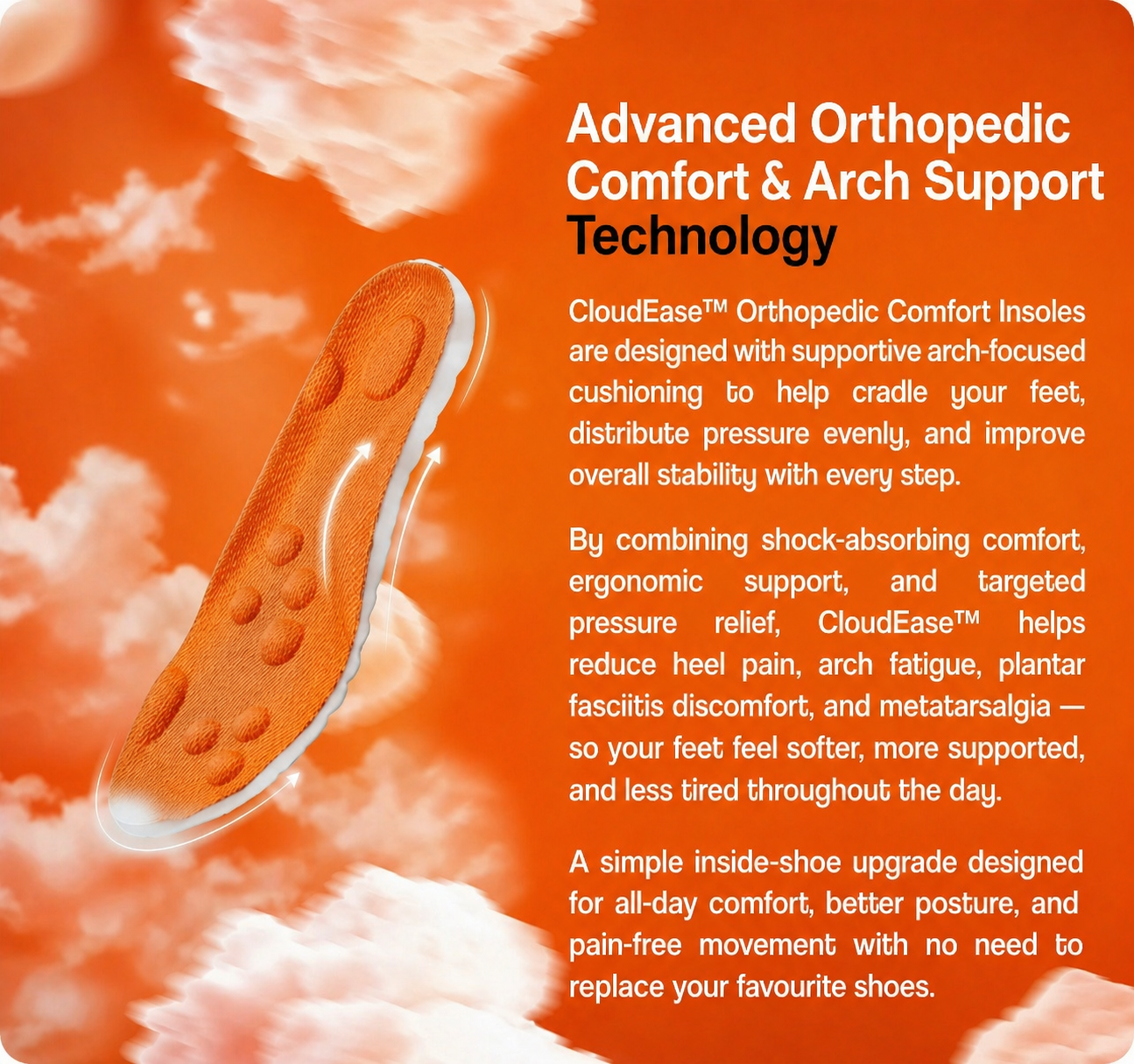 CloudEase™ Orthopedic Comfort Insoles