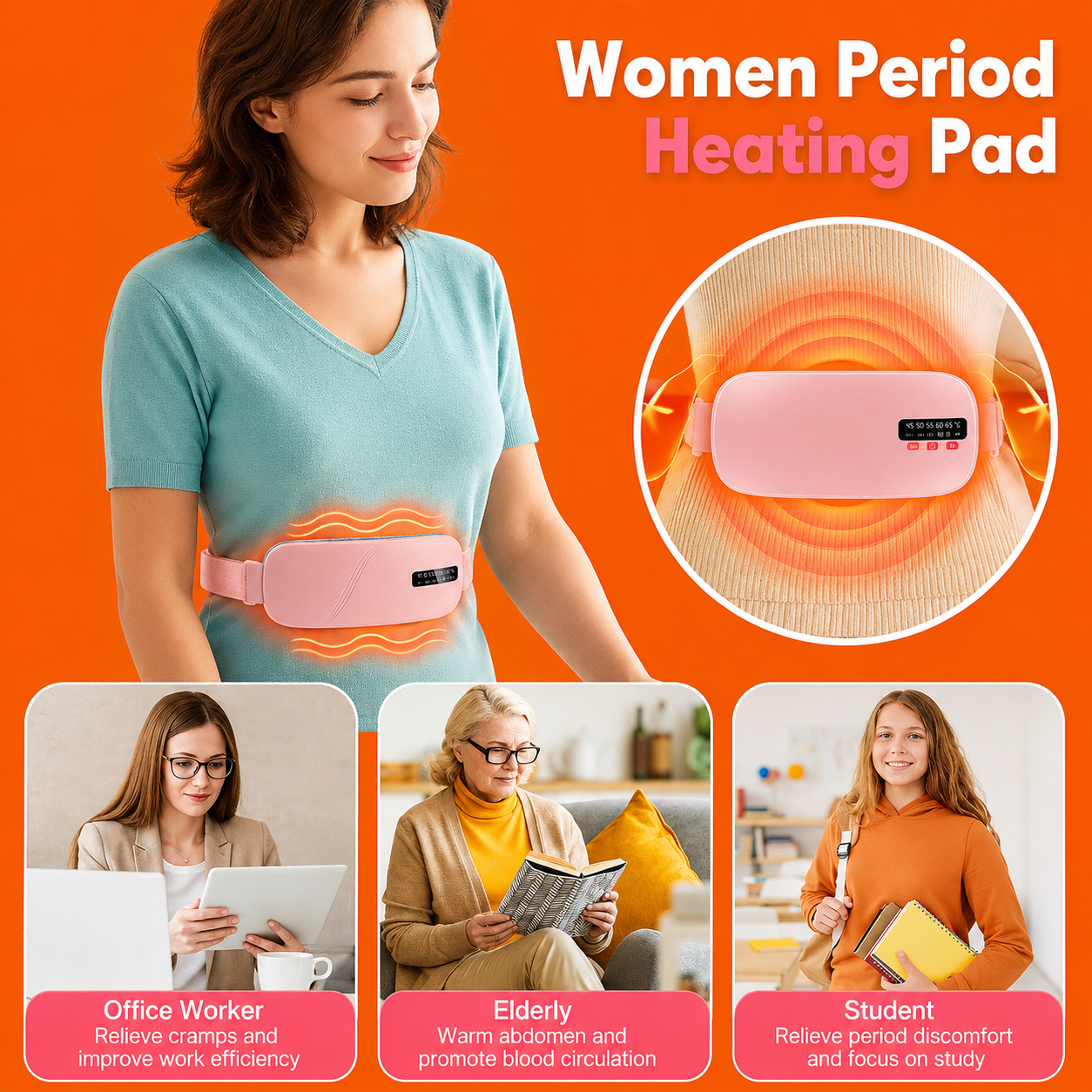 CrampRelief™ Period Heating pad
