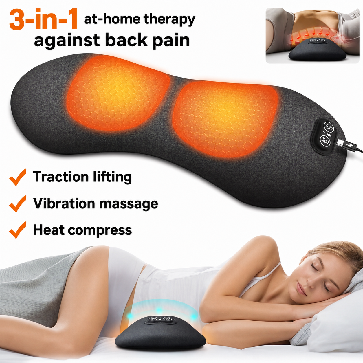 BackRevive™ 3-in-1 Lower Back Pain Relief
