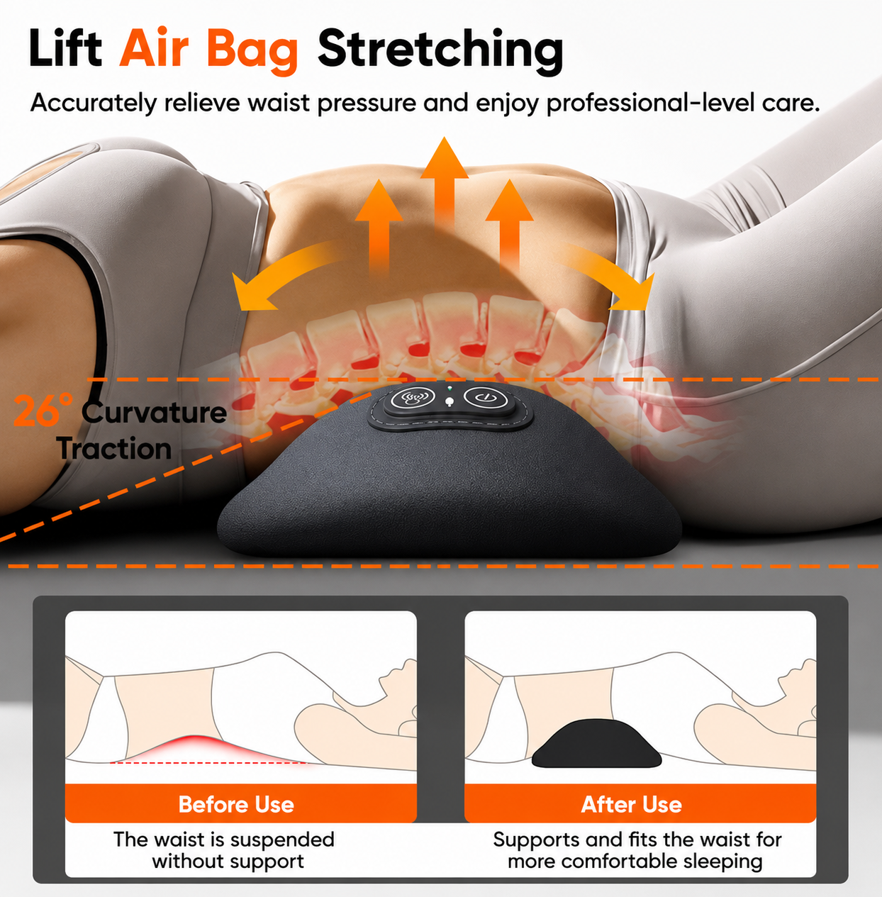 BackRevive™ 3-in-1 Lower Back Pain Relief
