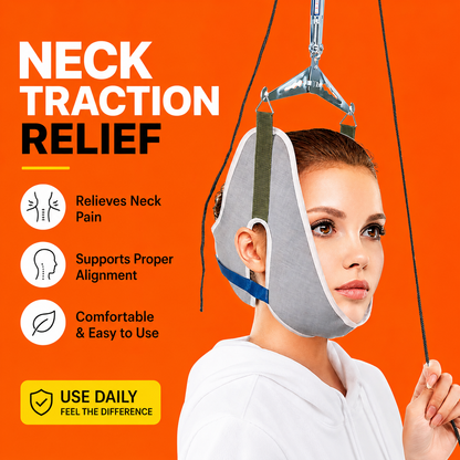 Over Door Neck Traction Stretcher-Promote gentle neck decompression