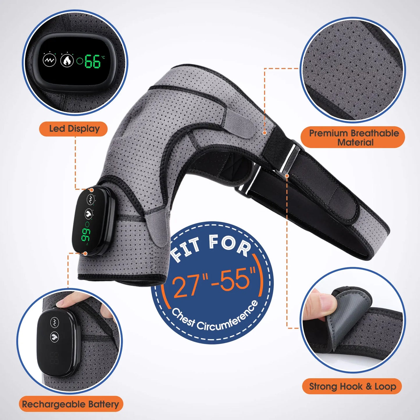  Heating Shoulder Massage Brace 