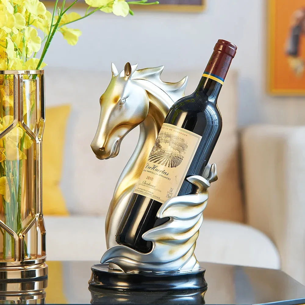 luxury Horse Wine Rack 