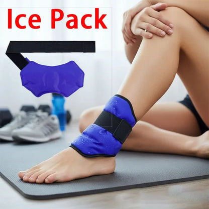 Reusable Ankle ice Wrap -Ankle Support for Pain Relief 