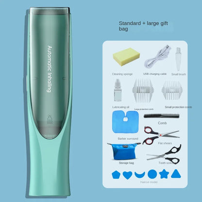 LilTrim™  Infant-Friendly Electric Styler – Low-Noise, Washable Trimmer with Auto Suction