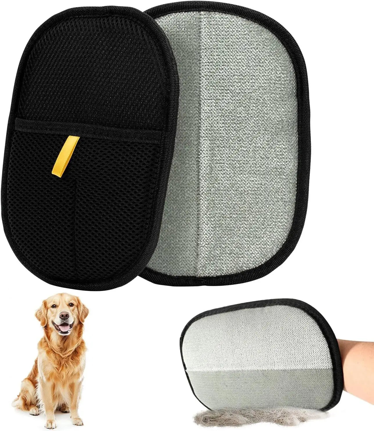 FurEase™ Dual-Sided Grooming Gloves – Efficient Pet Hair Remover