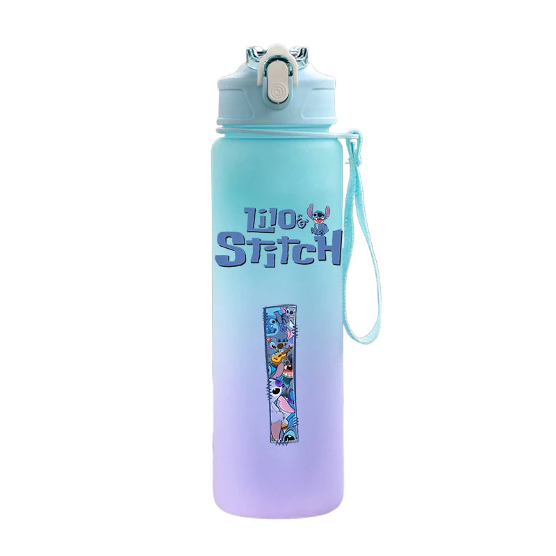 Back to school Lilo stitch 750ML Letter A-Z Print  Water Bottle 