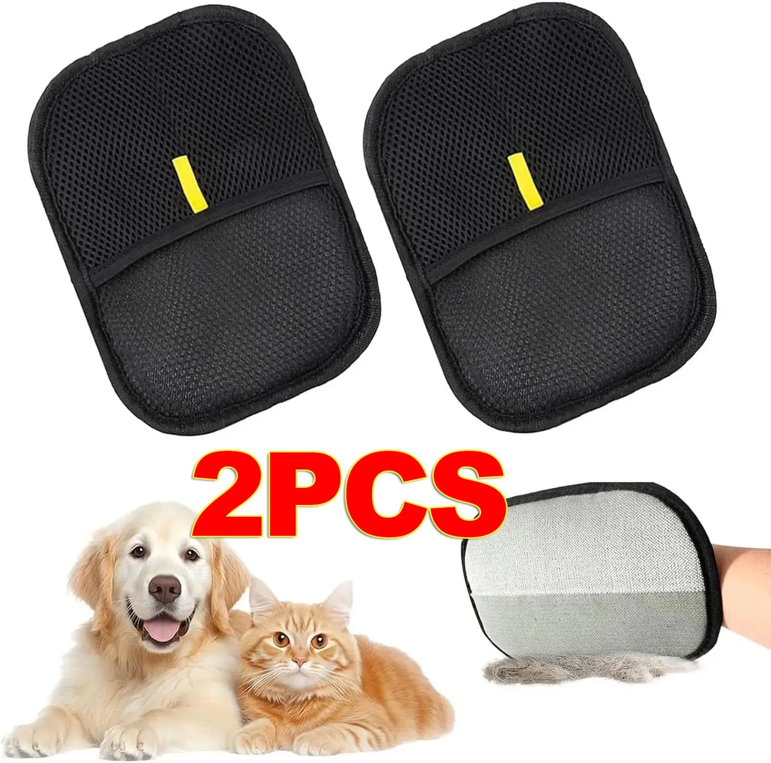 FurEase™ Dual-Sided Grooming Gloves – Efficient Pet Hair Remover