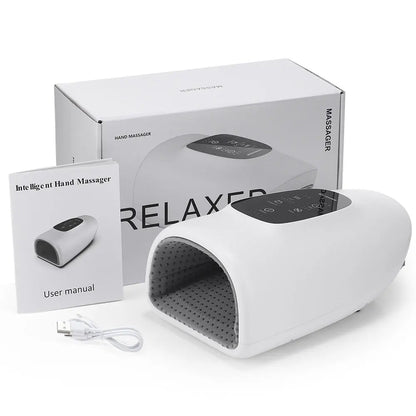 RelaxaGrip™ Smart Hand Therapy Massager – Heat & Compression Comfort