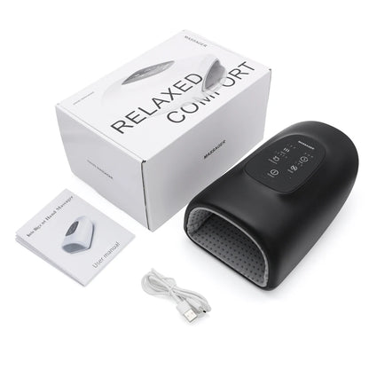 RelaxaGrip™ Smart Hand Therapy Massager – Heat & Compression Comfort