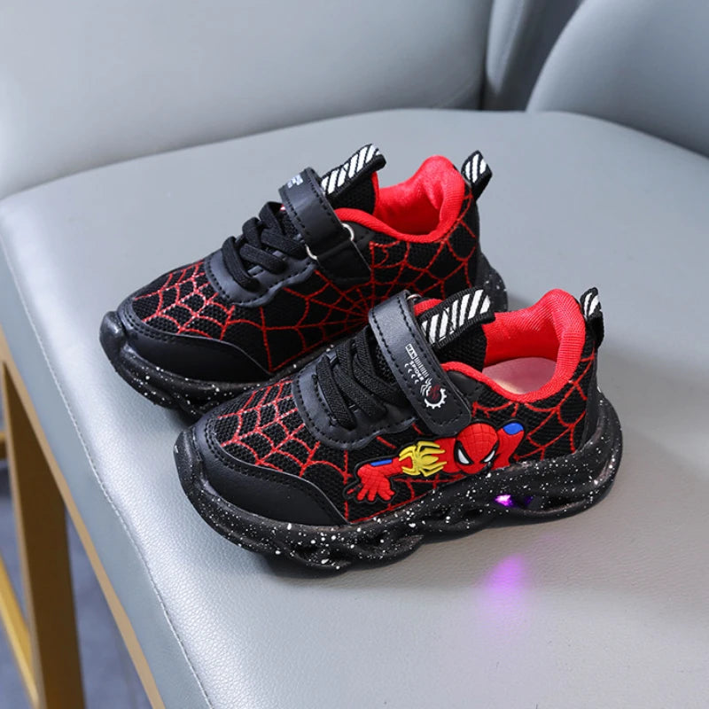  Boys Breathable  Shoes  with LED light  0-6Y