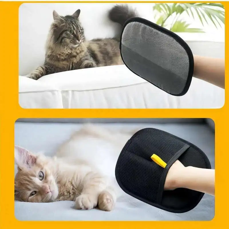 FurEase™ Dual-Sided Grooming Gloves – Efficient Pet Hair Remover