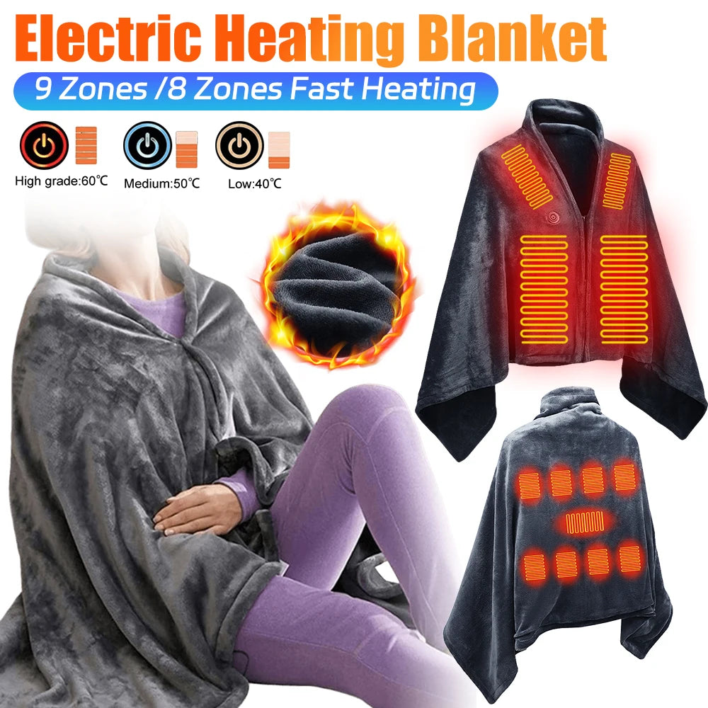 CozyVolt™ USB Heated Wrap – Adjustable Warmth for Work & Relaxation