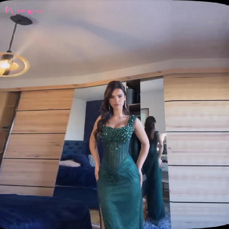 Sleeveless Mermaid Evening Gown 