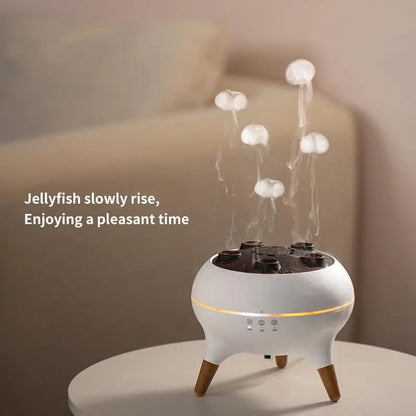 Dynamic Jellyfish Air Humidifier 250Ml Essential Oil Diffuser Remote Control Bedroom Humidifier with 7 Colorful Night Lights