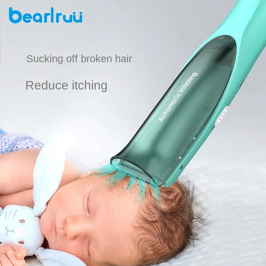  LilTrim™  Infant-Friendly Electric Styler – Low-Noise, Washable Trimmer with Auto Suction