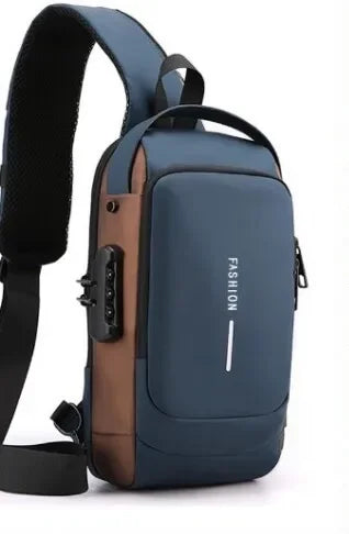  UrbanShield™ Sling Pack – USB Charging Shoulder Bag with Secure Access & Travel-Ready Design