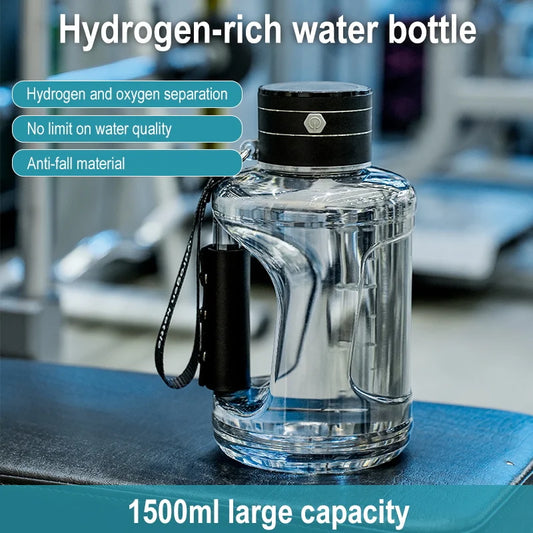  PureStream™  1.5L H₂-Infusion Wellness Sports Bottle