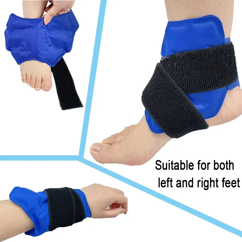 Reusable Ankle ice Wrap -Ankle Support for Pain Relief 