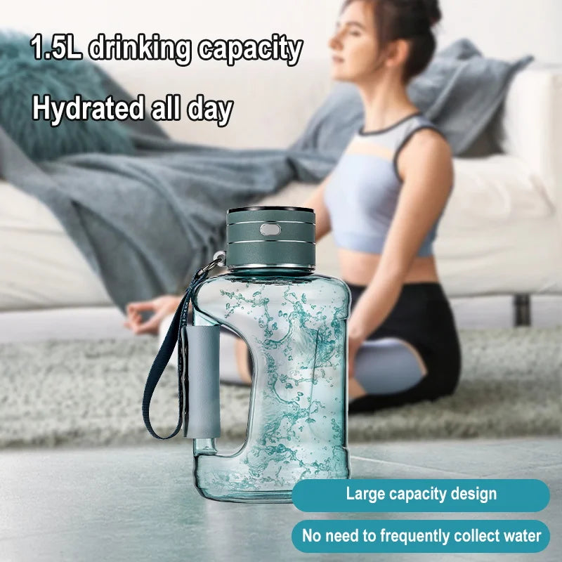 PureStream™  1.5L H₂-Infusion Wellness Sports Bottle