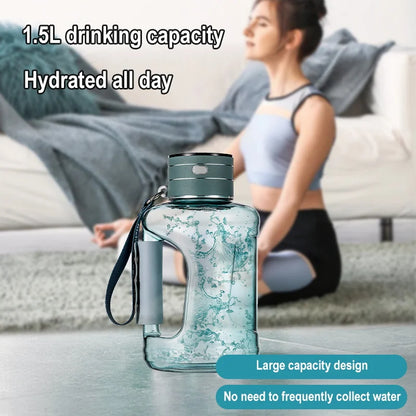  PureStream™  1.5L H₂-Infusion Wellness Sports Bottle