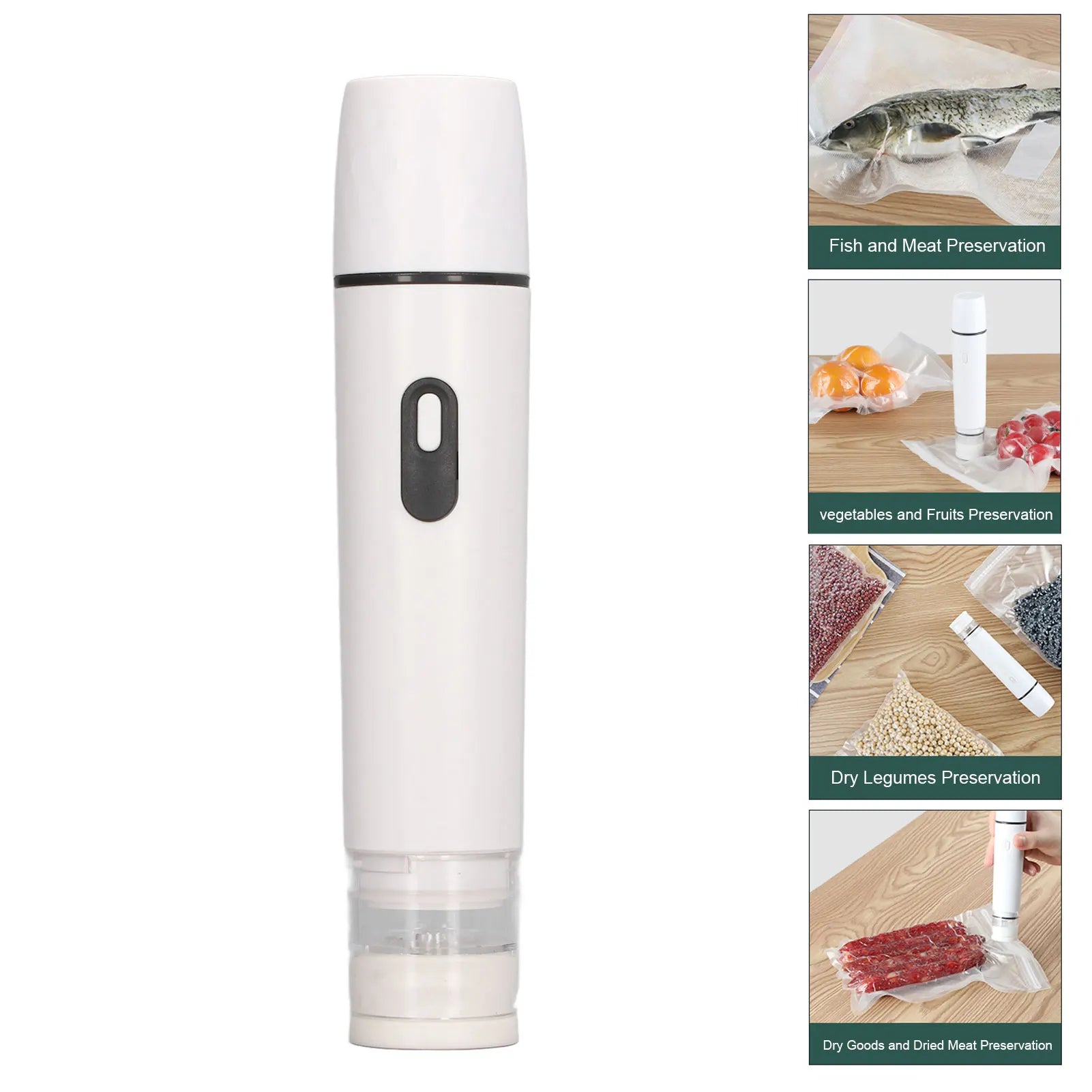  FreshSeal™ Cordless Food Saver – Compact Electric Vacuum Pump for Airtight Storage