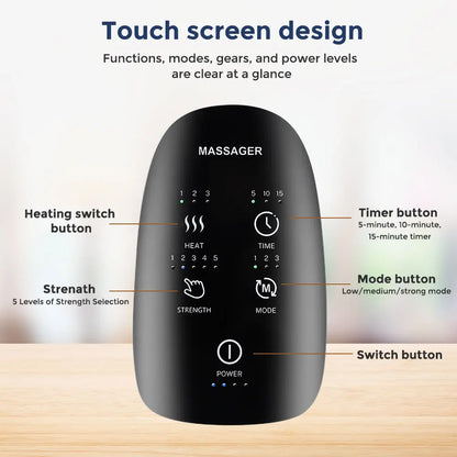 RelaxaGrip™ Smart Hand Therapy Massager – Heat & Compression Comfort