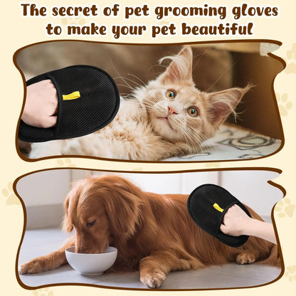 FurEase™ Dual-Sided Grooming Gloves – Efficient Pet Hair Remover