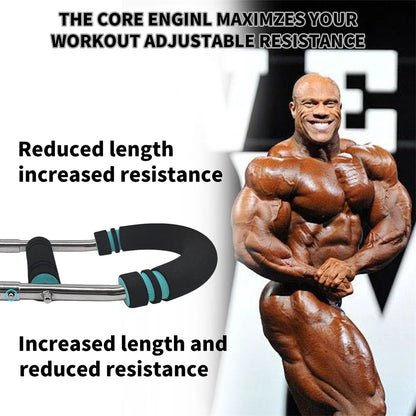 Adjustable Arm Trainer 3 Levels Detachable Chest Training Twister Home Workout Equipment Upper Body Strength Training