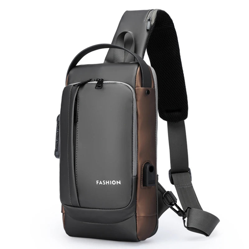  UrbanShield™ Sling Pack – USB Charging Shoulder Bag with Secure Access & Travel-Ready Design