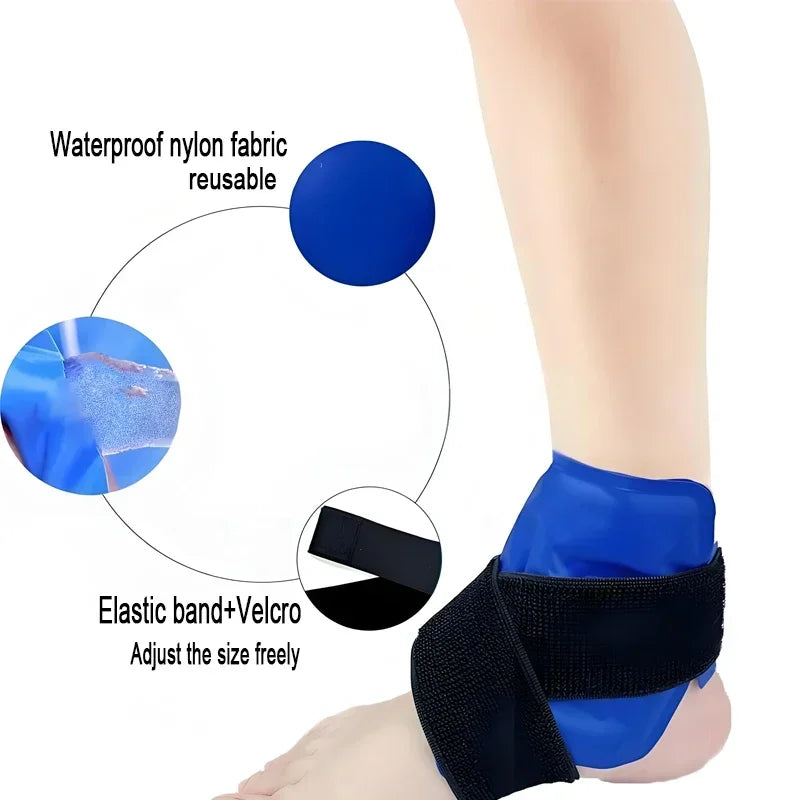 Reusable Ankle ice Wrap -Ankle Support for Pain Relief 