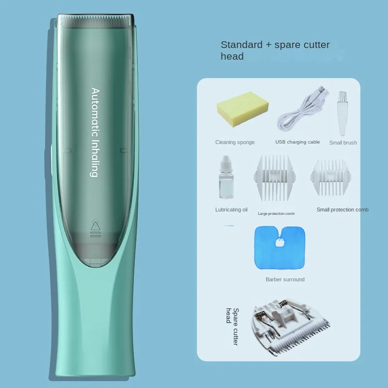  LilTrim™  Infant-Friendly Electric Styler – Low-Noise, Washable Trimmer with Auto Suction