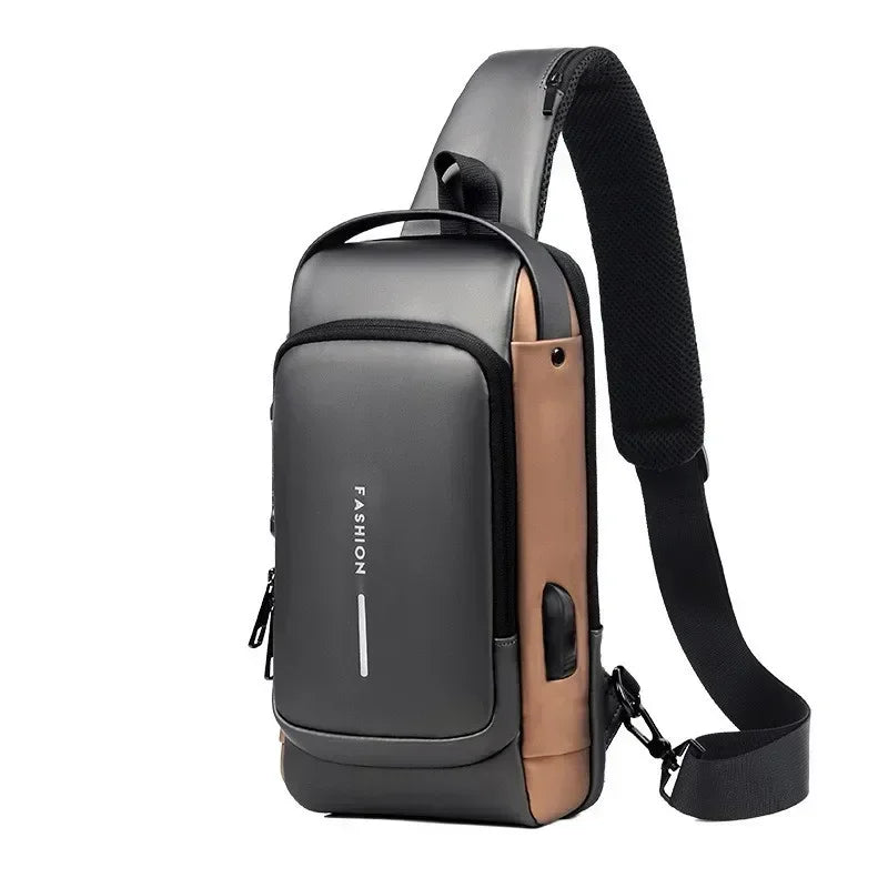  UrbanShield™ Sling Pack – USB Charging Shoulder Bag with Secure Access & Travel-Ready Design