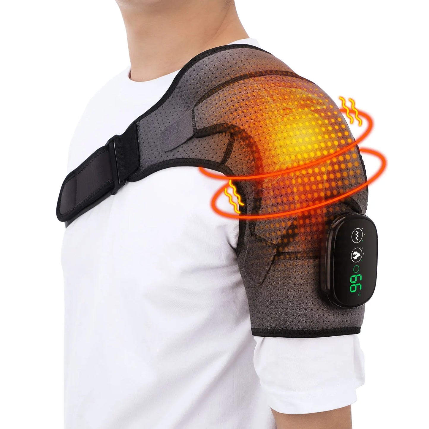  Heating Shoulder Massage Brace 