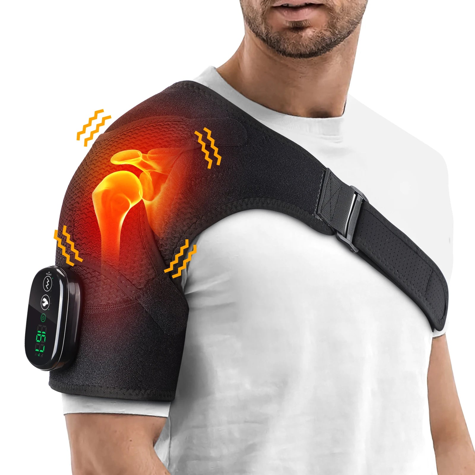  Heating Shoulder Massage Brace 