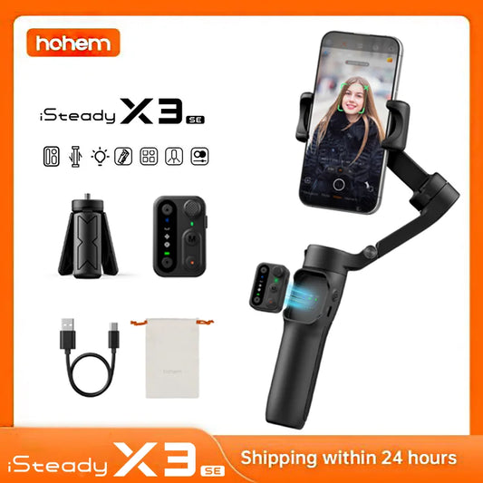  Control and Foldable Phone Stabilizer for Iphone/Samsung/Xiaomi/Huaweii