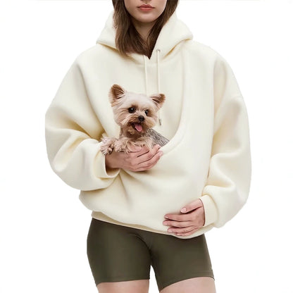 Women's Solid Color Velvet Loose Hoodie Sweatshirt Long Sleeve Pullover